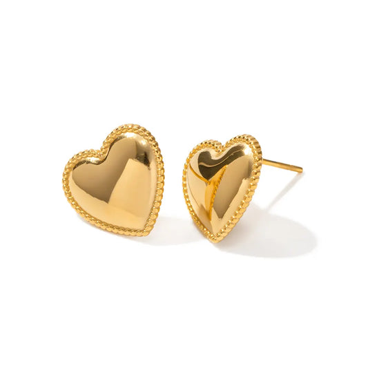Nia heart studs image 1