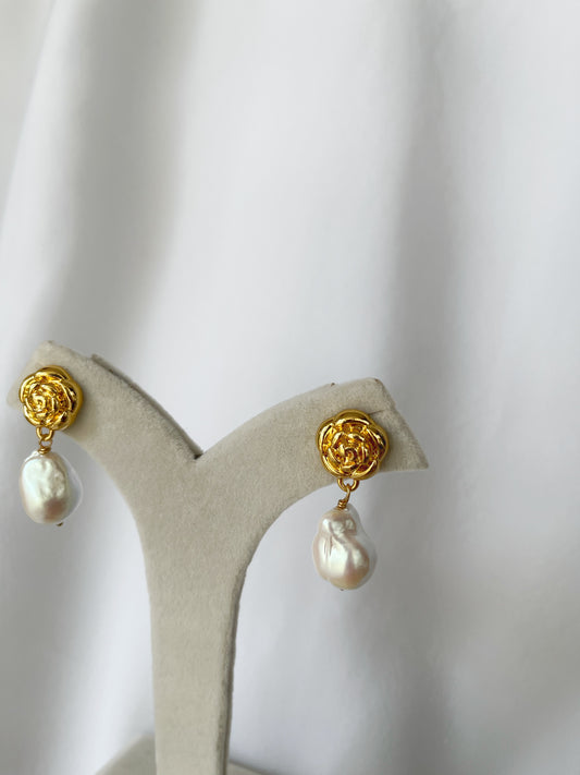 Rose earrings image 1