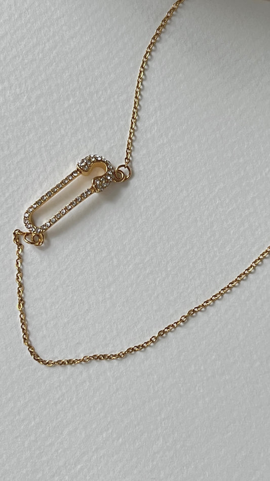 Safety Pin Necklace image 1