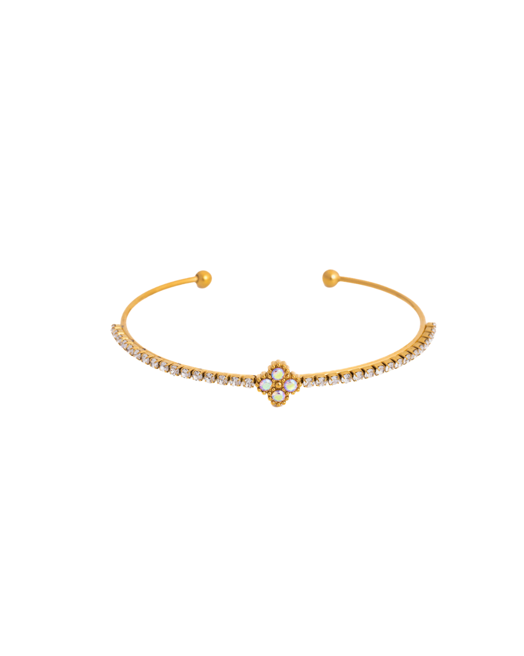 Diamond Clover Cuff