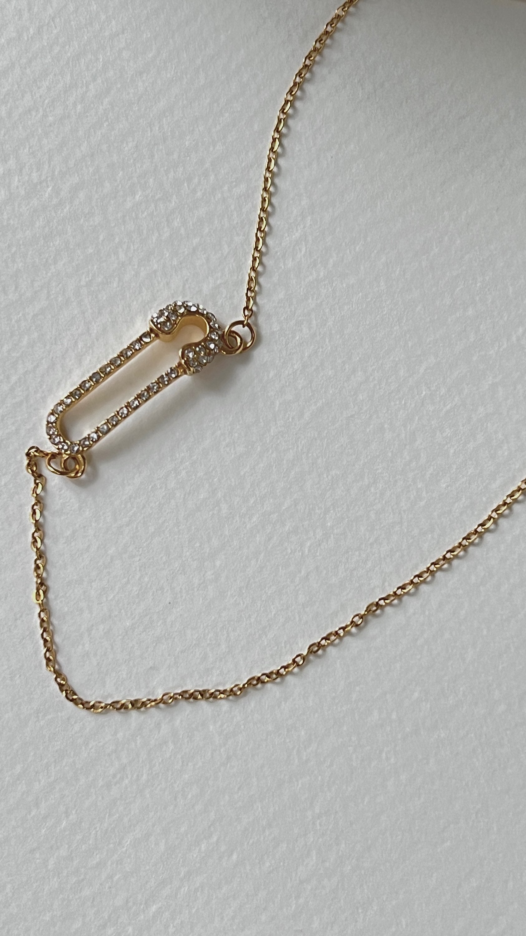 Safety Pin Necklace image 1