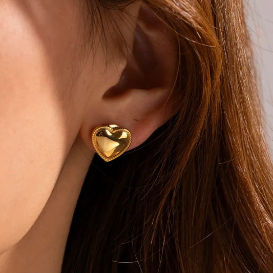 Nia heart studs image 0
