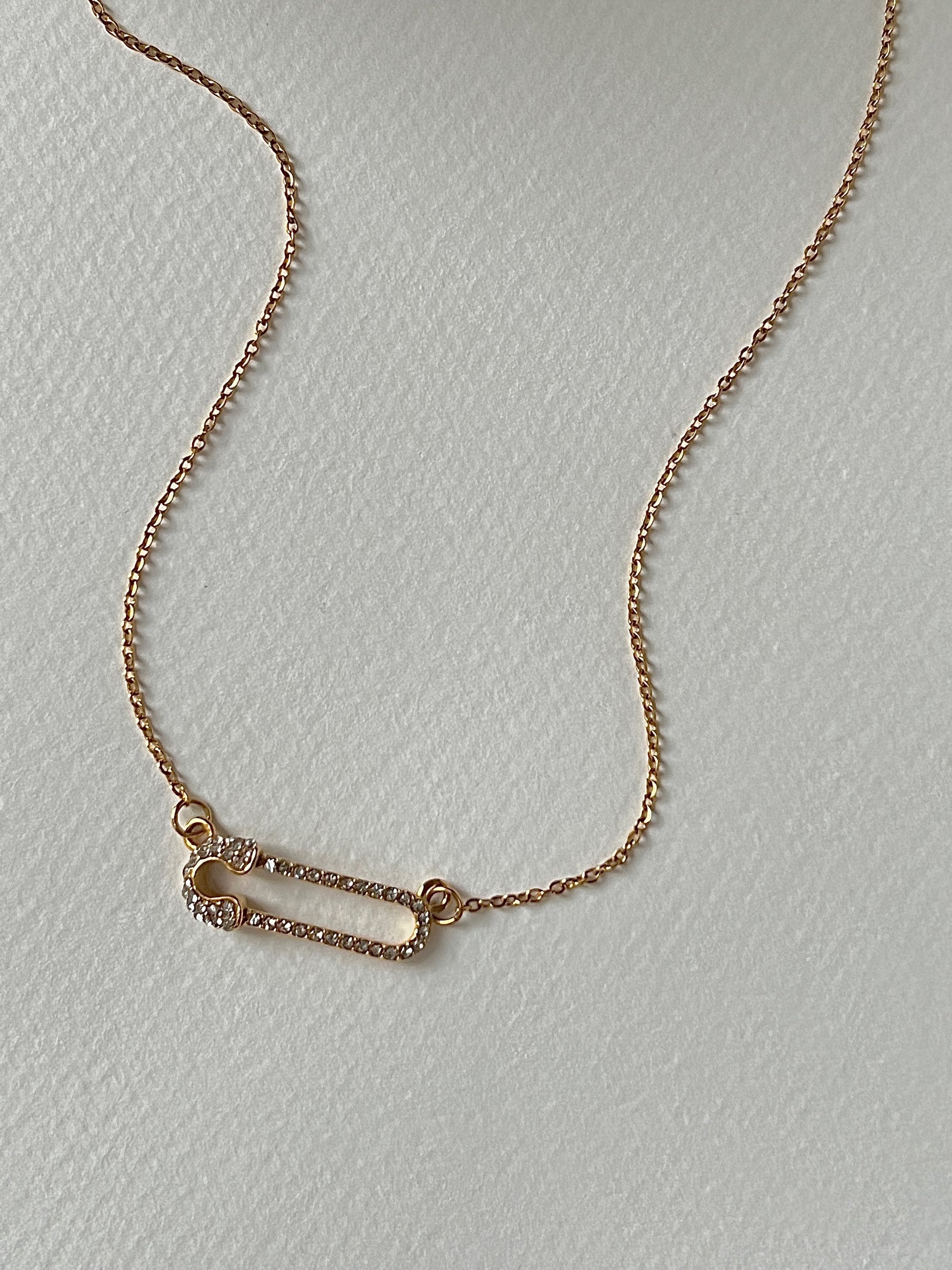 Safety Pin Necklace image 0