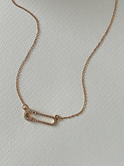 Safety Pin Necklace image 0