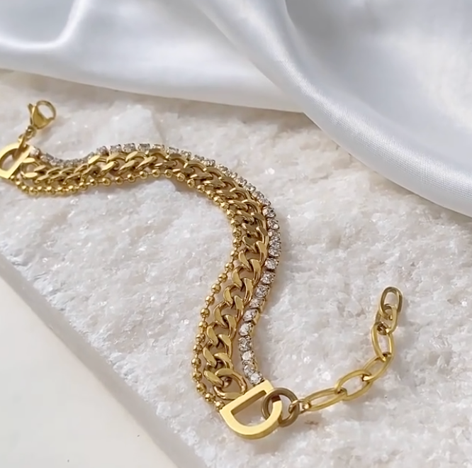 Cuban Stacked Bracelet image 3